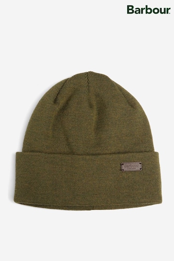 Barbour® Green Healey Knitted Beanie Hat (533829) | £25