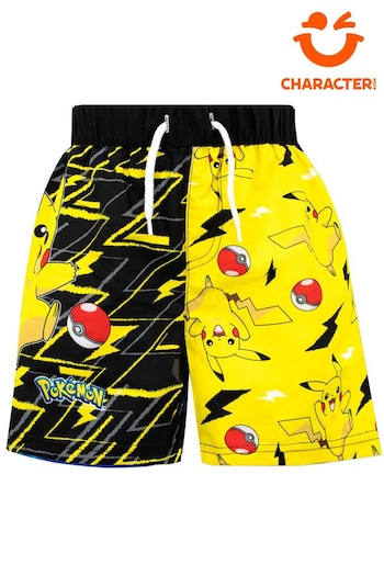 Character Yellow Pokemon Pikachu Swim Shorts (533837) | £15