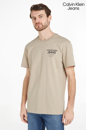 Calvin Klein Jeans Natural Galaxy Graphic T-Shirt (534095) | £35