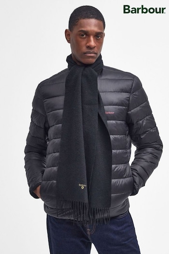 Barbour® Black Plain Lambswool Scarf (534176) | £30