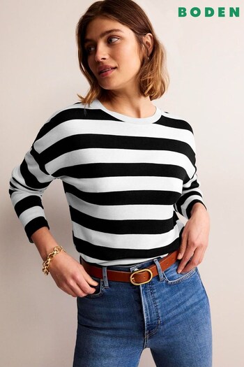 Boden Black Tamsin Long Sleeve Top (534546) | £48