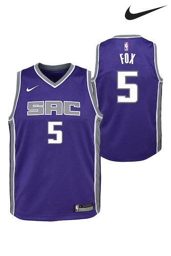 Nike Purple Sacramento Kings Icon Swingman Jersey - DeAaron Fox (534552) | £95
