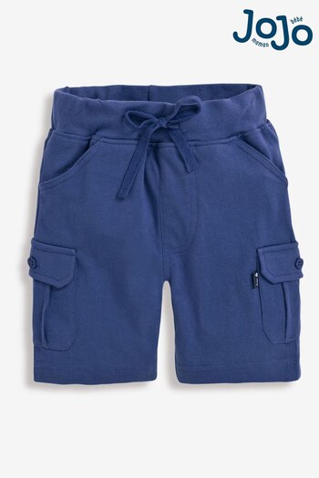 JoJo Maman Bébé Indigo Boys' Jersey Cargo Shorts (534797) | £14