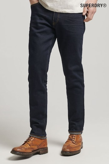 Superdry Blue Organic Cotton Merchant Slim Jeans Identity (535030) | £130