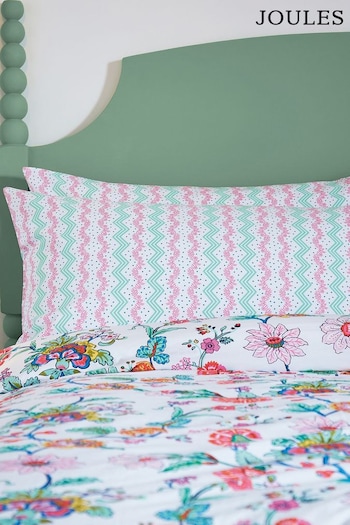 Joules White Indienne Floral Housewife Pillowcase Pair (535120) | £20