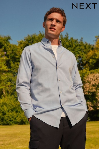 Light Blue Regular Fit Easy Blu Oxford Shirt (535312) | £22