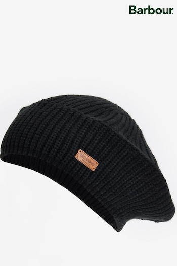 Barbour® Black Beldon Knitted Beret Hat (535823) | £30