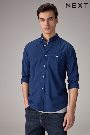 Dark Blue Soft Touch Long Sleeve Shirt (536336) | £30