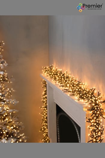Premier Decorations Ltd Gold LED Clusters With Timer Christmas Lights (536654) | £20
