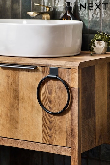 Black Over Door Towel Ring (536850) | £12