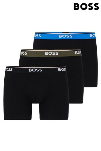 BOSS Black Chrome Power Boxer Briefs 3 Pack (536922) | £42