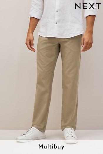 Stone Natural Straight Fit Chino Trousers (536923) | £18