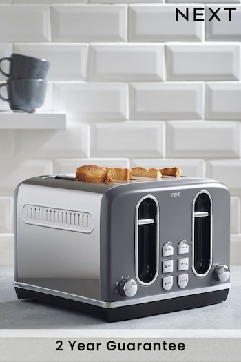 Dark Grey Electric 4 Slot Toaster (537056) | £58