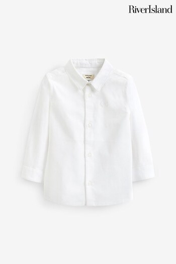 River Island sleeveless Cotton Oxford White Shirt (537887) | £14