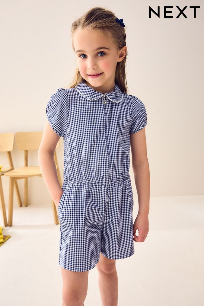Next gingham playsuit discount