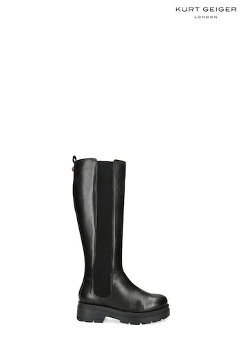 Kurt Geiger London Black Brixton High Leg Boots (538773) | £249