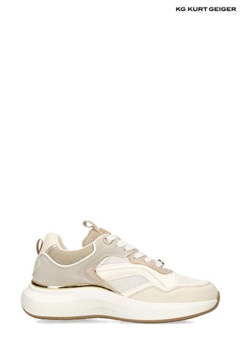 KG Kurt Geiger Natural Taupe Leila Trainers (538948) | £119