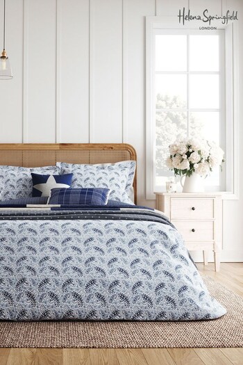 Helena Springfield Blue Paisley Duvet Cover and Pillowcase Set (539074) | £35 - £75