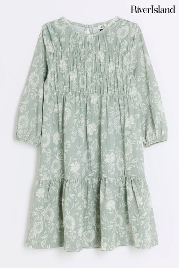 River Island Green Girls Ditsy Dress (539137) | £20