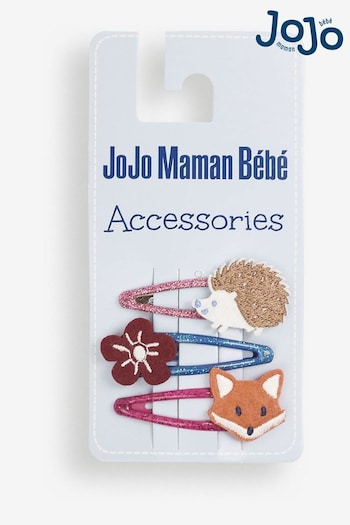 JoJo Maman Bébé Woodland 3-Pack Character Clips (539238) | £7.50