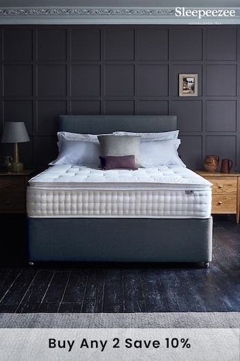 Sleepeezee Charcoal Ashdown 2400 Mattress and 2 Drawer Divan Base Bed Set (539459) | £820 - £1,155