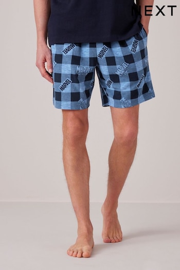 Blue/Navy Marvel Pyjama Shorts (539844) | £18