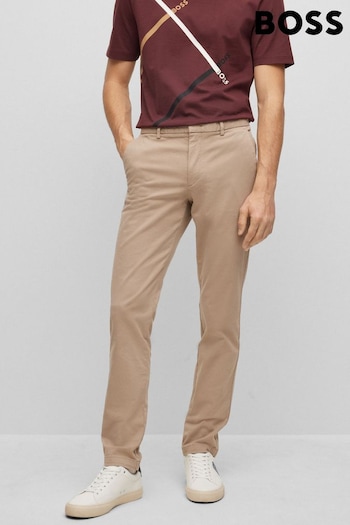 BOSS Natural Kaito Slim Fit Trousers (539850) | £129
