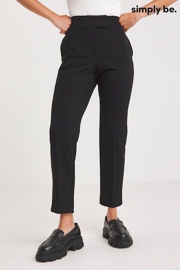 Simply Be Magisculpt Tapered Regular Length Black Anna Trousers (540373) | £40