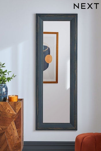 Navy Wolton Distressed Full Length Wall Mirror (540838) | £90