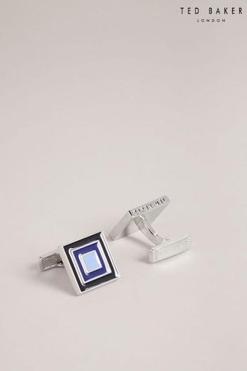Ted Baker Blue Square Metal Cufflinks (541168) | £50