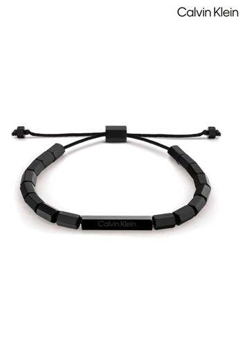 Calvin Klein Jewellery Gents Latch Black Bracelet (541180) | £89