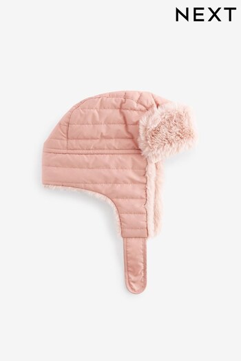 Pink Quilted Trapper Hat (3mths-16yrs) (541901) | £10 - £12