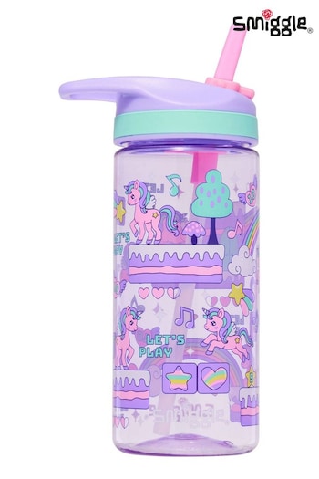 Smiggle Purple Unicorn Junior Lets Play Drink Bottle 440ML (542054) | £12