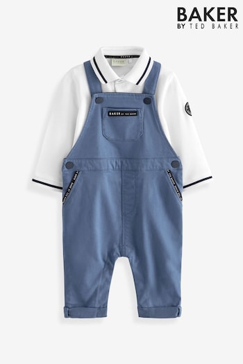 Baker by Ted Baker Long Sleeve Polo and Dungaree Set (542131) | £45 - £48