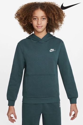 Nike Green Club Fleece Overhead Hoodie (542306) | £40