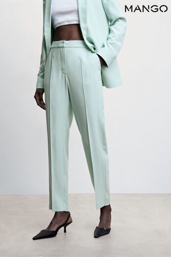 Mango Green Suit Cropped Trousers (542424) | £36