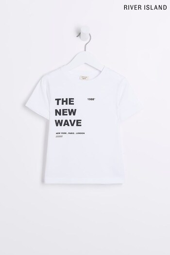 River Island Boys White Graphic T-Shirt (542542) | £7