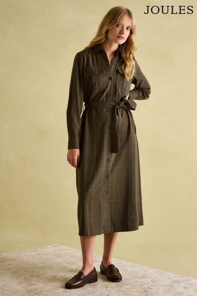 Buy Women s Green Shirt Dress Casual Dresses Online Next UK