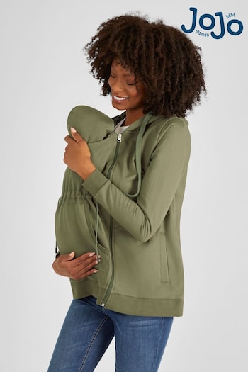 JoJo Maman Bébé Charcoal 3-In-1 Hoodie with Baby Carrier Panel (542694) | £42.50