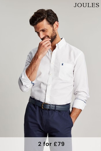 Joules White Classic Fit Cotton Oxford Shirt (543102) | £39.95