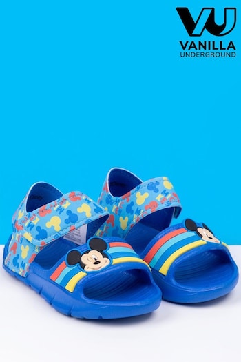 Vanilla Underground Blue Kids Mickey Mouse Character Sandals (543190) | £14