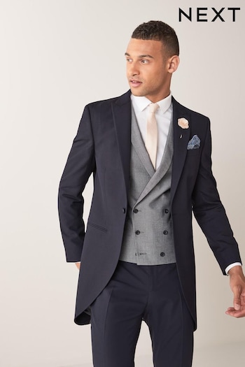 Navy Blue Slim Morning Suit Jacket (543312) | £75