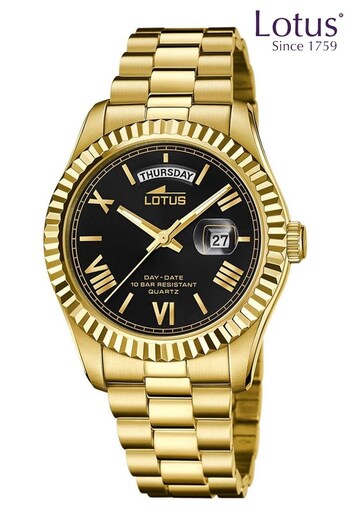 Lotus Gold Tone Gents Freedom Collection Watch (543483) | £139
