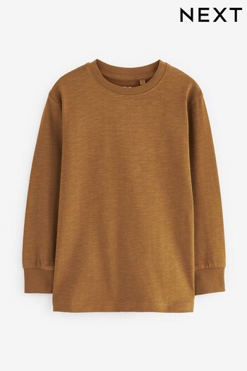 Tan Brown Long Sleeve Cosy T-Shirt (3-16yrs) (543691) | £5 - £8.50
