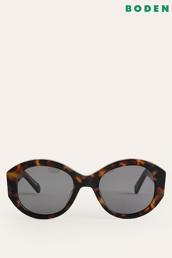Boden Brown Oval Sunglasses tone (543784) | £70