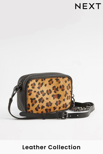 Animal Leather Chain Quilted Camera Bag (543995) | £48