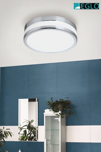 Eglo Silver Palermo LED Wall Ceiling Light (544047) | £85
