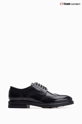 Base London Bryce Lace Up Brogue Black Shoes (544051) | £80