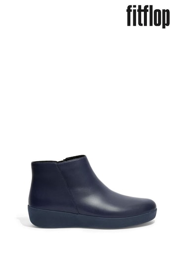 FitFlop Blue Sumi Leather Ankle Boots (544103) | £120