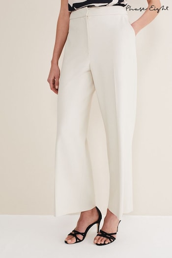Phase Eight Natural Celyn Wide Leg Trousers (544489) | £119